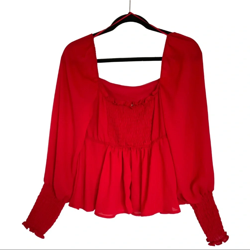 Francesca’s Blouse with Ruffle - Picture 2 of 14